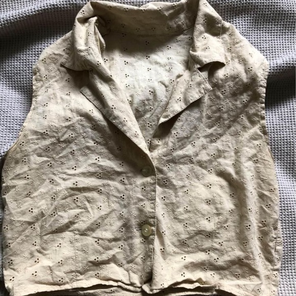 Vintage Cropped Collard Tank - Picture 1 of 1